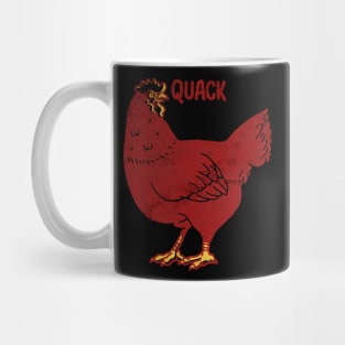 Quack Chicken Red Mug